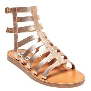 Steve Madden gold gladiators